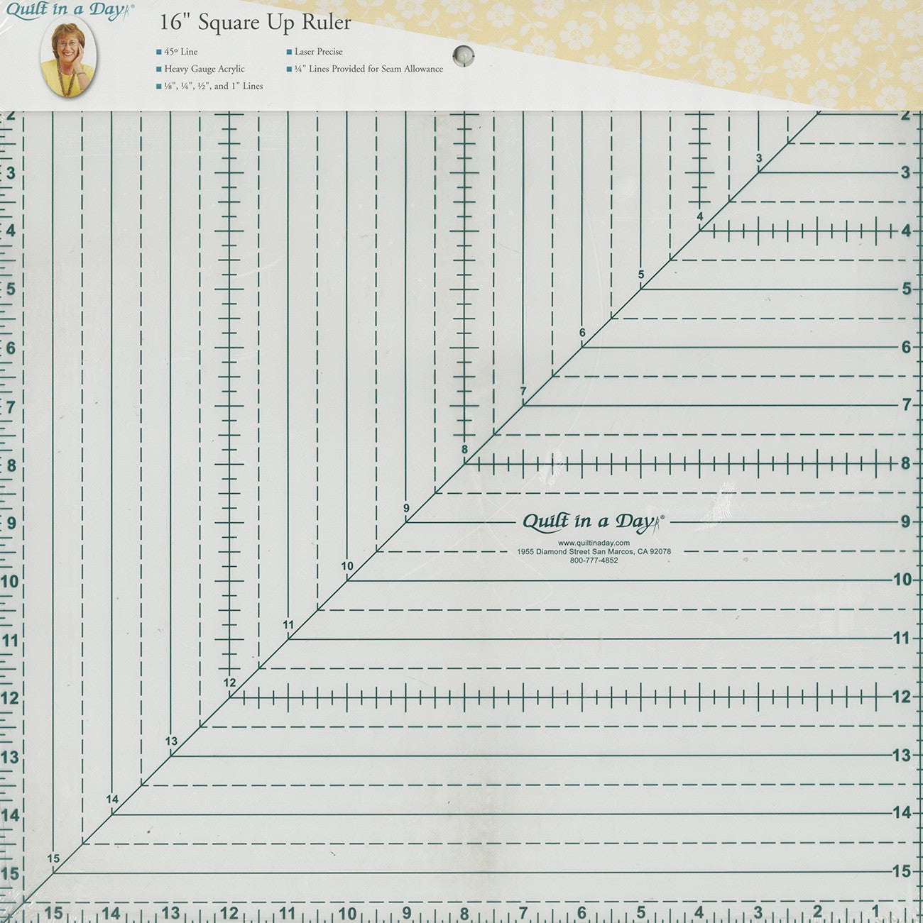 Quilt In A Day 16in Square Ruler