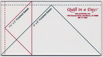 Small Flying Geese Ruler 3-1/2in x 6-1/2in