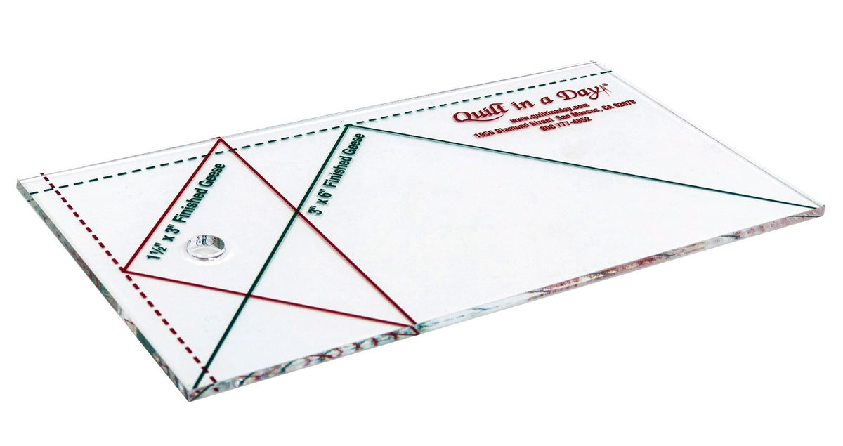 Small Flying Geese Ruler 3-1/2in x 6-1/2in