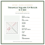 Product Specifications – Triangle Square Up Ruler 6-1/2in