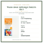 Product Specifications – Wash-Away Applique Sheets 15ct