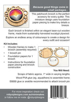 Mini Makes Brooch Circle Eucalypt