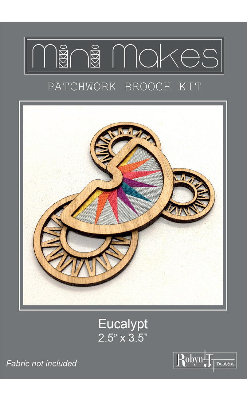 Mini Makes Brooch Moon Eucalypt