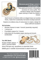 Mini Makes Brooch Moon Eucalypt
