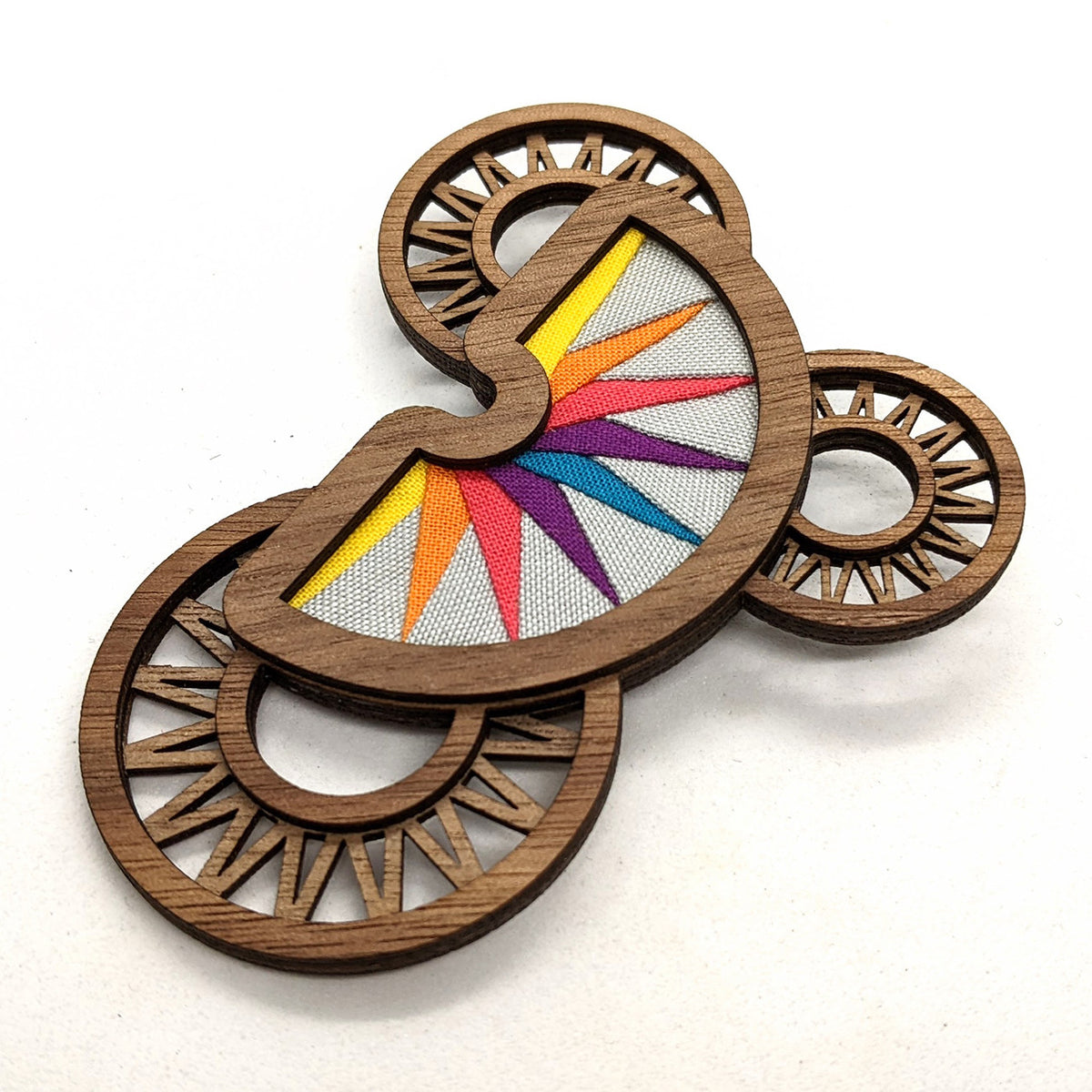Mini Makes Brooch Moon Eucalypt