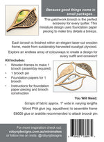 Mini Makes Brooch Leaf Eucalypt