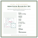 Product Specifications – Mini Geese Ruler Set 3pc