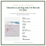 Product Specifications – Triangular Square Up Ruler 9 1/2in