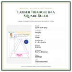 Product Specifications – Larger Triangle in a Square Ruler