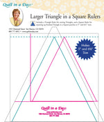 Larger Triangle in a Square Ruler