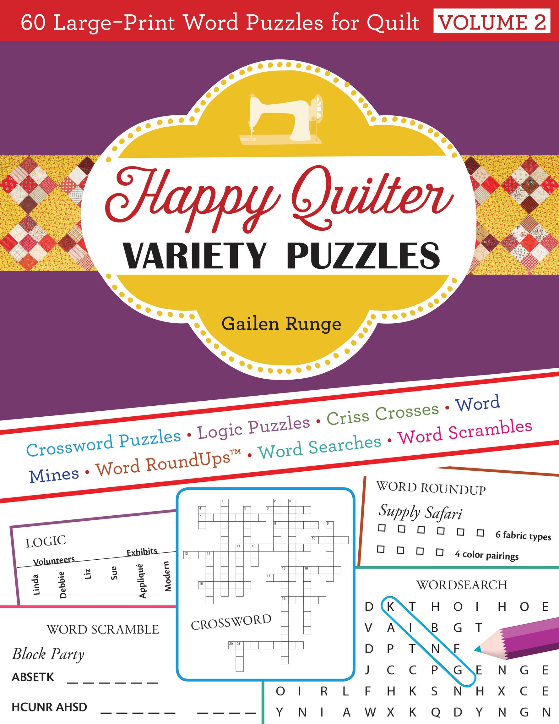 Happy Quilter Variety Puzzles Volume 2