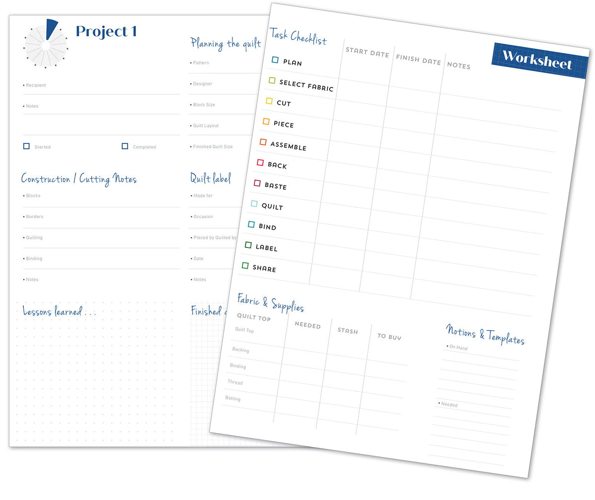 A Quilter’s Project Planner