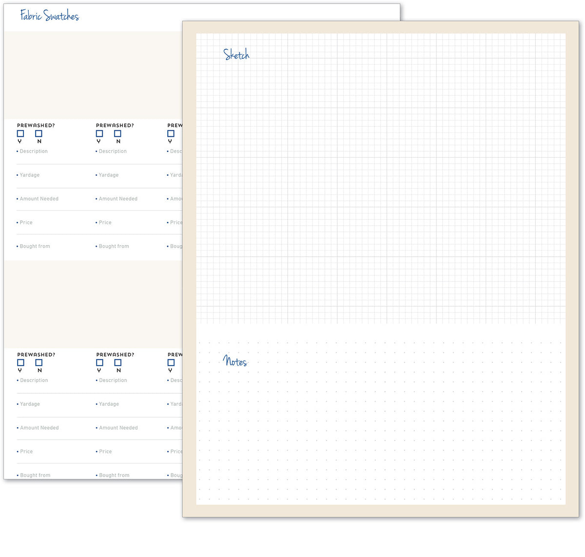 A Quilter’s Project Planner