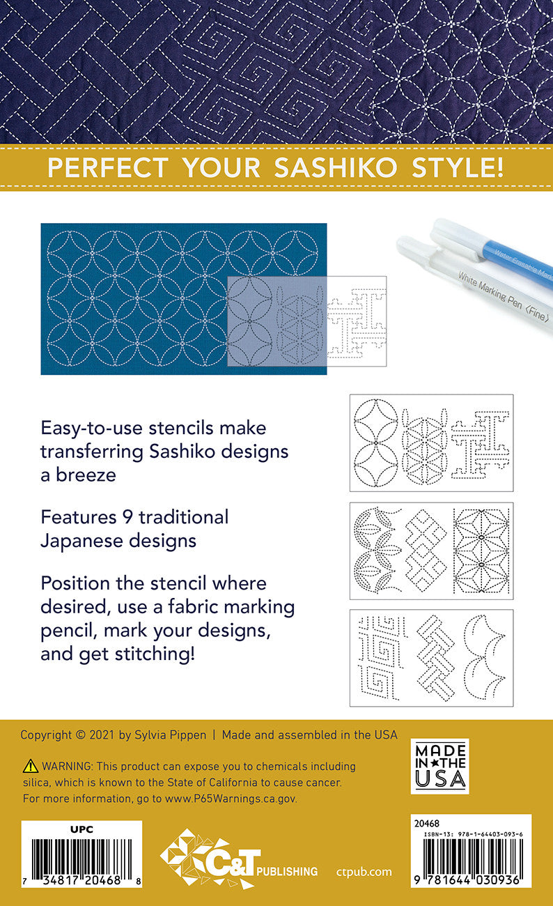 Sashiko Stencils, A Traditional Collection