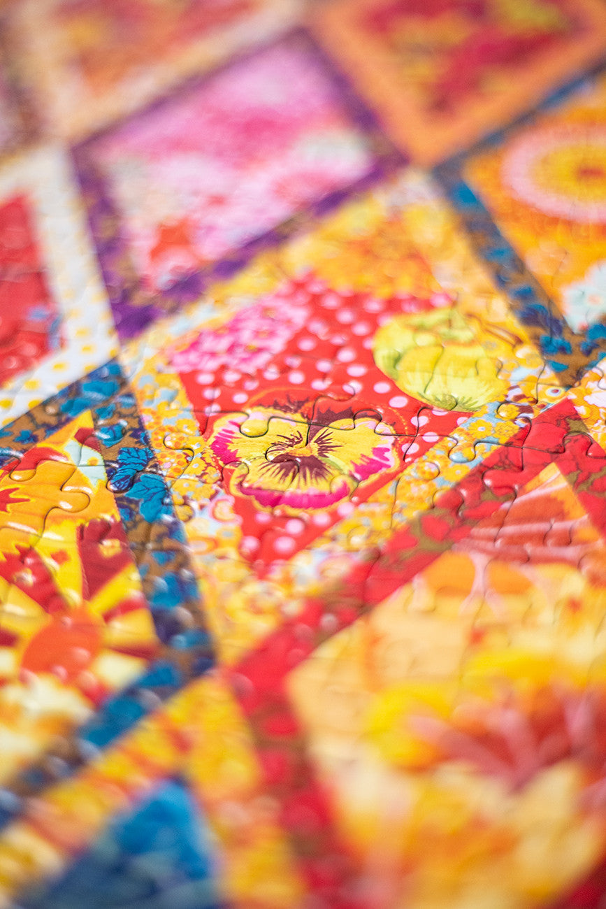 Kaffe Fassetts Diamond Quilt Jigsaw Puzzle for Adults