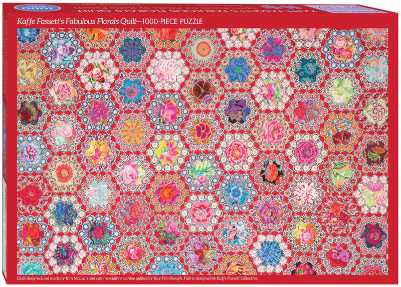 Fabulous Florals Quilt Jigsaw Puzzle for Adults