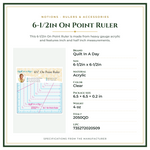 Product Specifications – 6-1/2in On Point Ruler