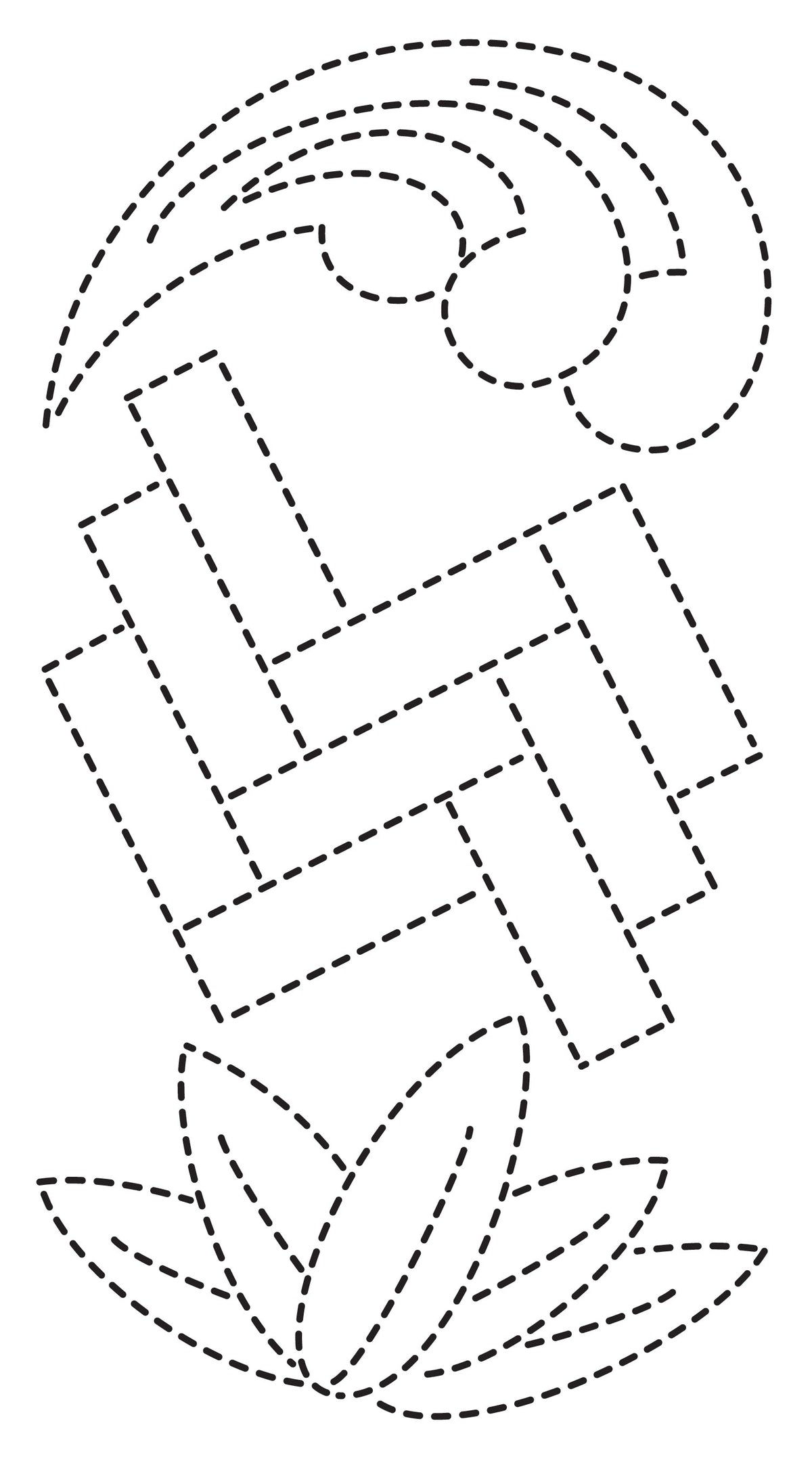 Sashiko Stencils 2 Crests Borders  Classic Motifs