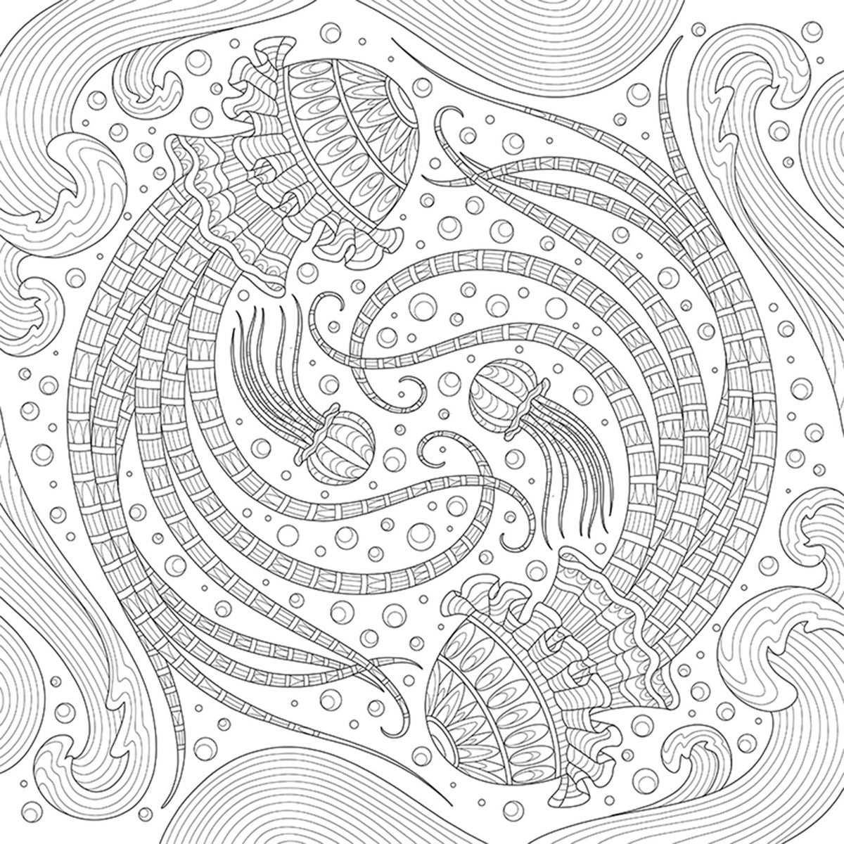 My Ocean Mandala Coloring Book