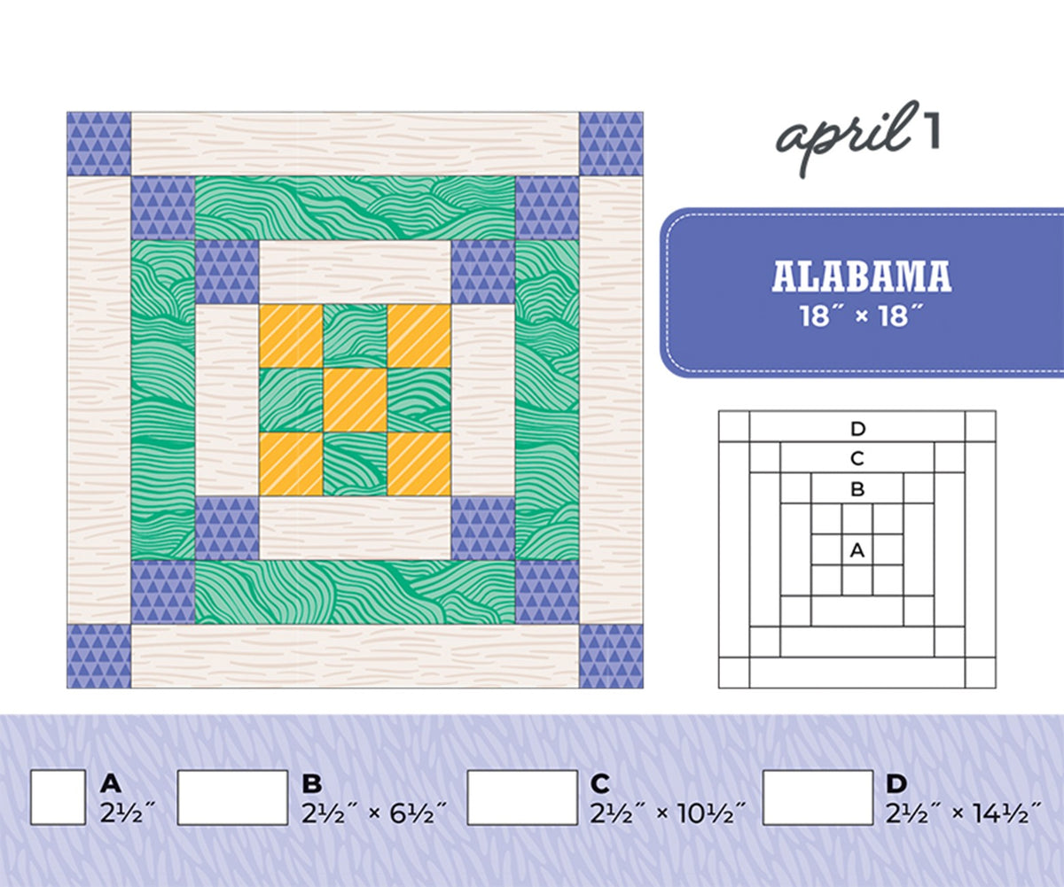Quilters New Perpetual Block-a-Day Calendar