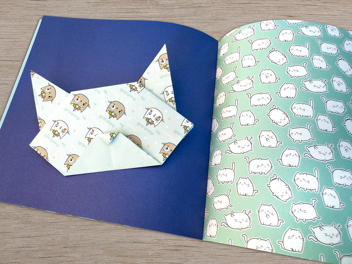 333 Origami Sheets Kawaii Kittens Designs