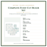Product Specifications – Complete Fussy Cut Ruler Set