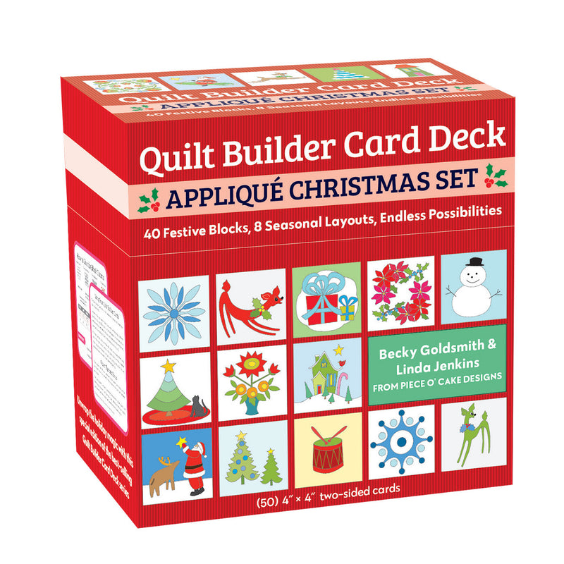 Quilt Builder Card Deck Appliqué Christmas Set