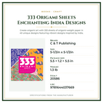 Product Specifications – 333 Origami Sheets Enchanting India Designs