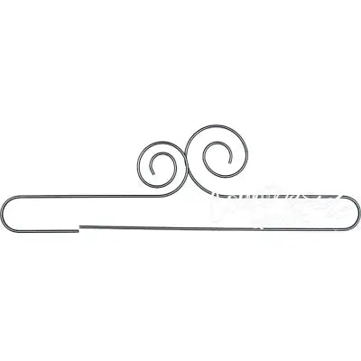 20in Double Scroll Split Btm Hanger Silver Tex