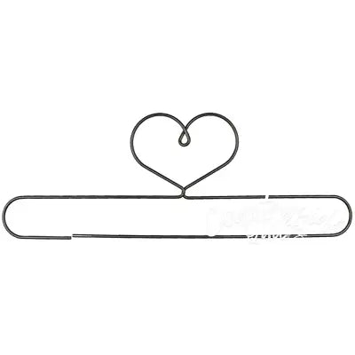 20in Heart Split Bottom Holder Grey