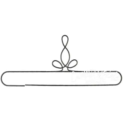 20in Heirloom Split Bottom Hanger Silver