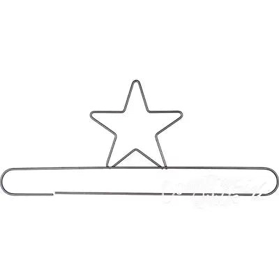 20in Star Split Bottom Hanger Silver