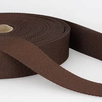 20mm Polyester Webbing in Brown