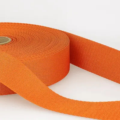 20mm Polyester Webbing in Orange