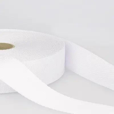 20mm Polyester Webbing in White