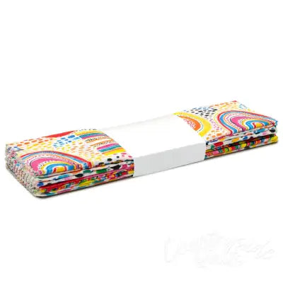 20Pc Everyday Rainbows 10in Squares Fabric Palette