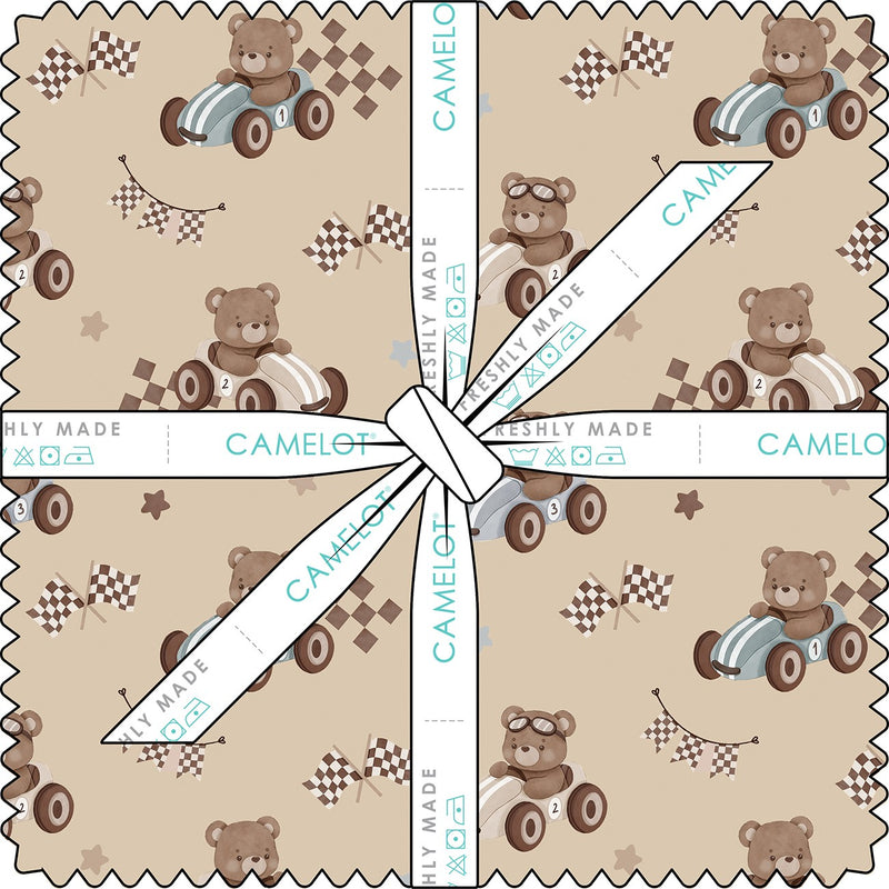 10in Squares Racing Bears, 42pcs/bundle