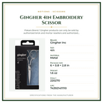 Product Specifications – Gingher 4in Embroidery Scissor