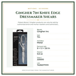 Product Specifications – Gingher 7in Knife Edge Dressmaker Shears