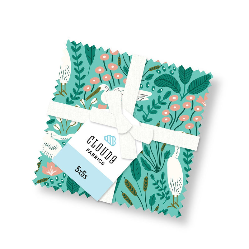 5in Squares Down the River, 42pcs/bundle