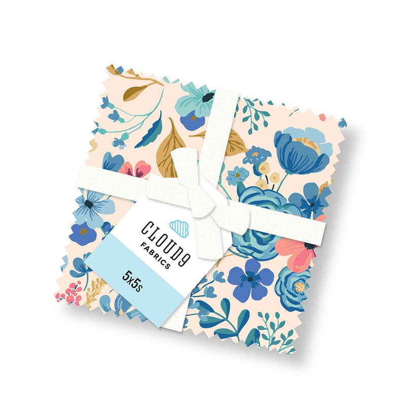 5in Squares Home in Bloom, 42pcs/bundle
