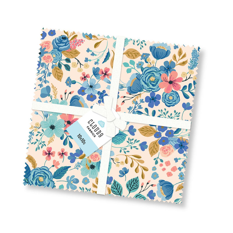 10in Squares Home in Bloom, 42pcs/bundle