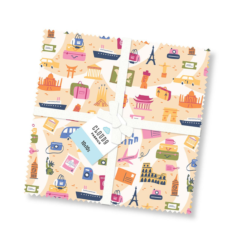 10in Squares Voyager, 42pcs/bundle