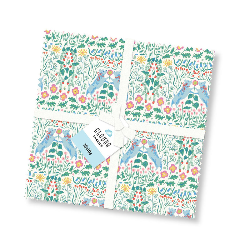 10in Squares Summers End, 42pcs/bundle