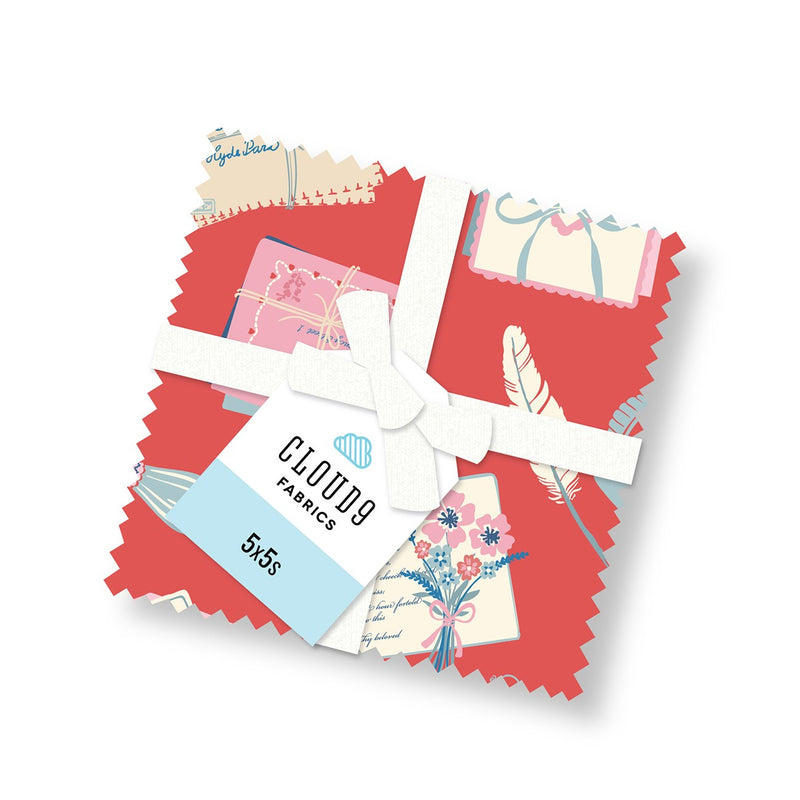 5in Squares Love Letters, 42pcs/bundle