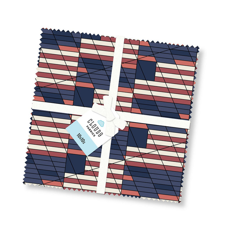 10in Squares Liberty, 42pcs/bundle