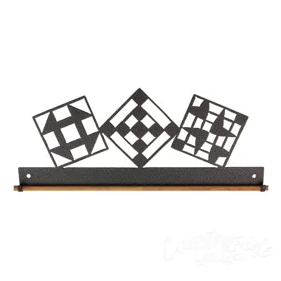 22in Quilt Block Fabric Holder Charcoal