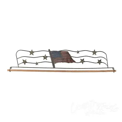 22in Tin Flag Fabric Hanger