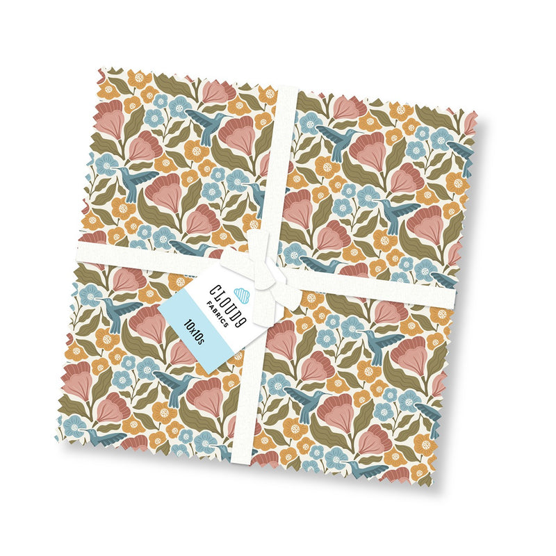 10in Squares Floriography, 42pcs/bundle