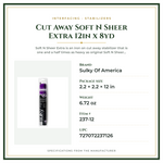 Product Specifications – Cut Away Soft N Sheer Extra 12in x 8yd